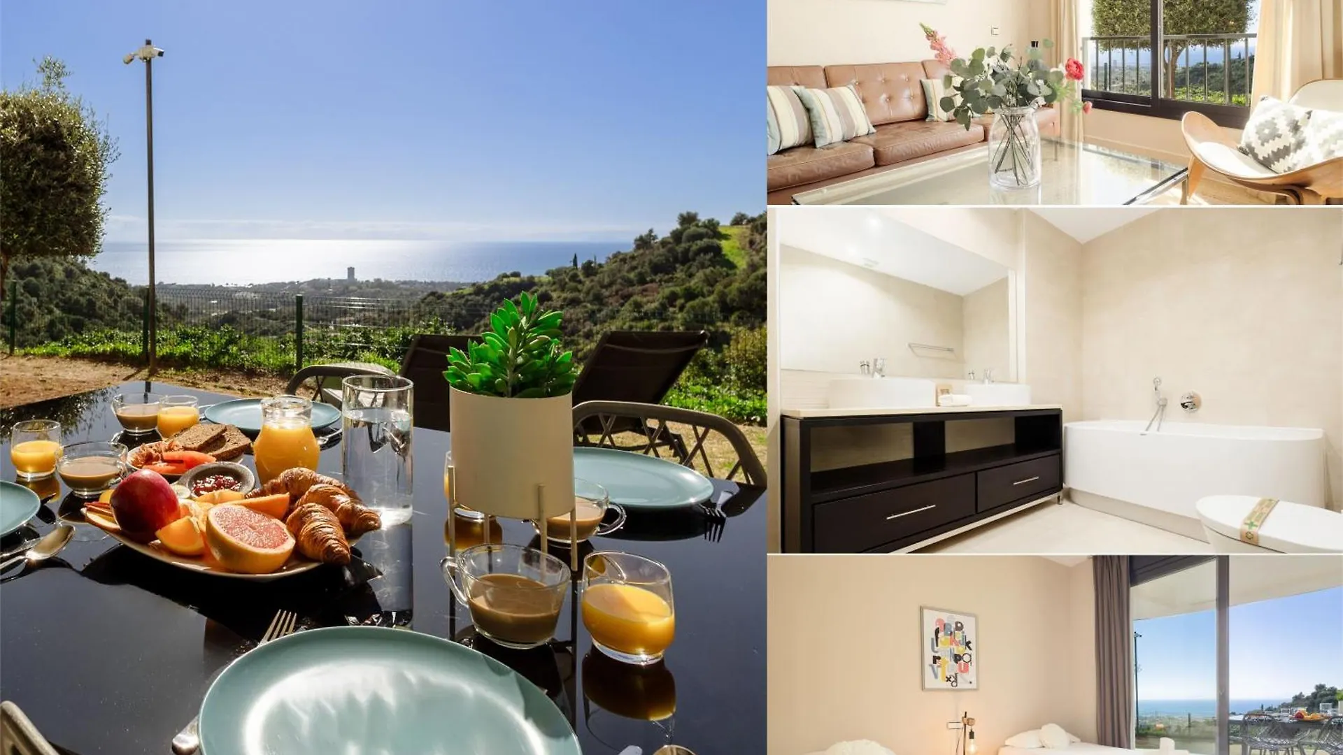 Moderno Apartamento Vacacional Con Increbles Vistas Al Mar Con Spa Y Gimnasio マルベーリャ